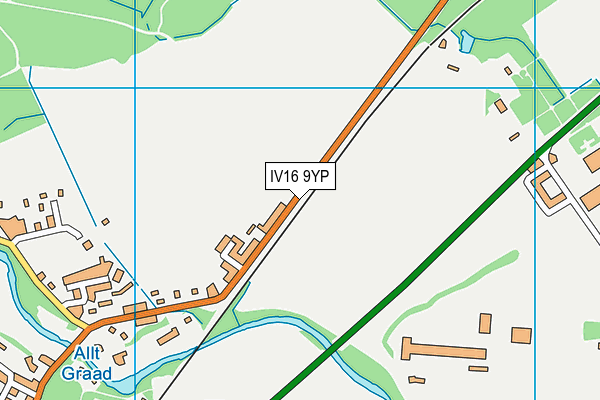 IV16 9YP map - OS VectorMap District (Ordnance Survey)