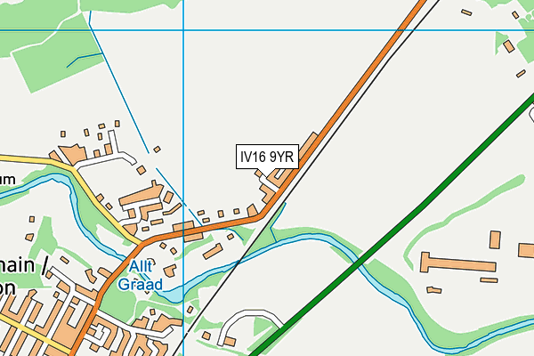 IV16 9YR map - OS VectorMap District (Ordnance Survey)