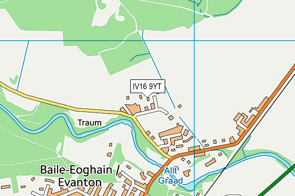 IV16 9YT map - OS VectorMap District (Ordnance Survey)