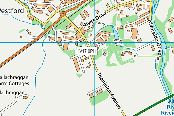 IV17 0PH map - OS VectorMap District (Ordnance Survey)