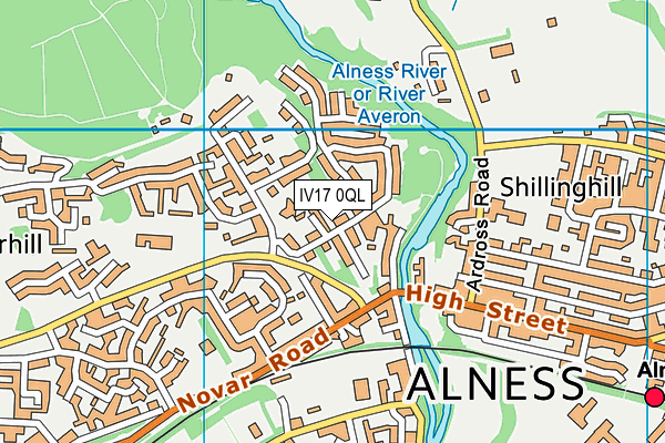 IV17 0QL map - OS VectorMap District (Ordnance Survey)