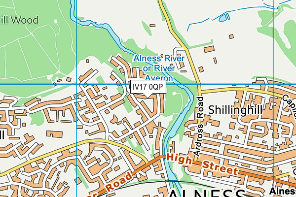 IV17 0QP map - OS VectorMap District (Ordnance Survey)