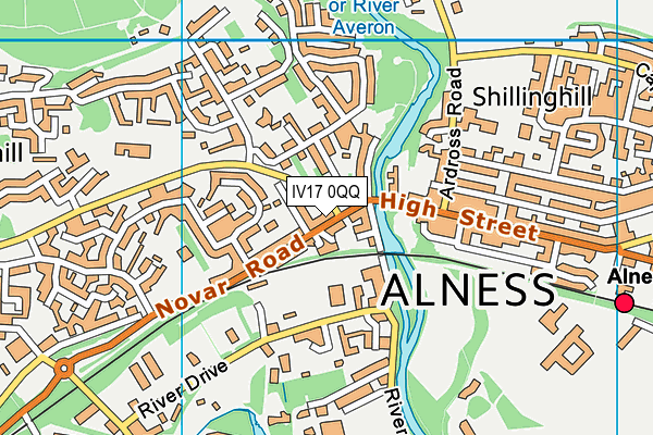 IV17 0QQ map - OS VectorMap District (Ordnance Survey)