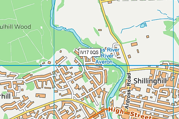 IV17 0QS map - OS VectorMap District (Ordnance Survey)