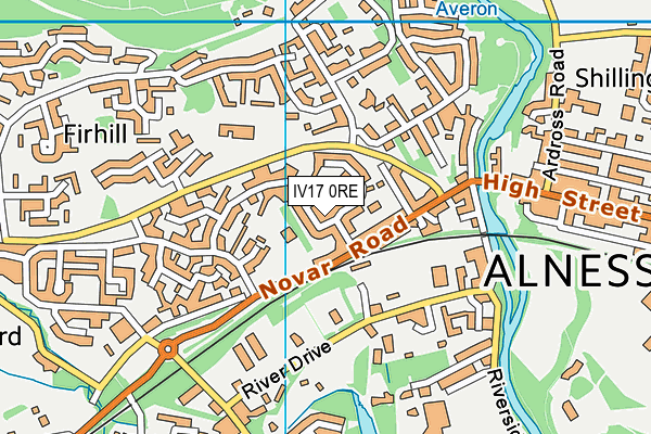 IV17 0RE map - OS VectorMap District (Ordnance Survey)