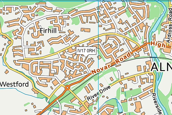 IV17 0RH map - OS VectorMap District (Ordnance Survey)