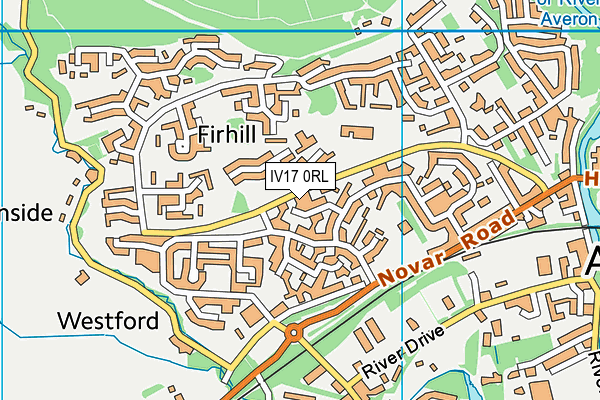 IV17 0RL map - OS VectorMap District (Ordnance Survey)