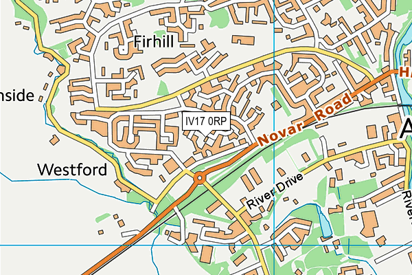 IV17 0RP map - OS VectorMap District (Ordnance Survey)