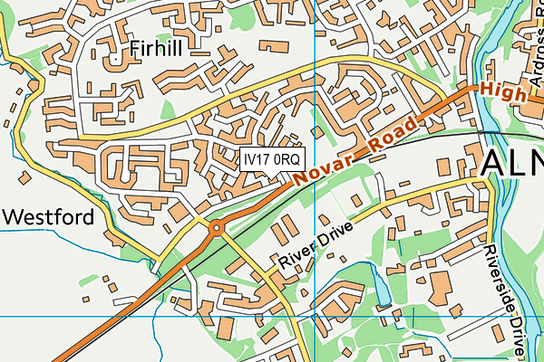 IV17 0RQ map - OS VectorMap District (Ordnance Survey)