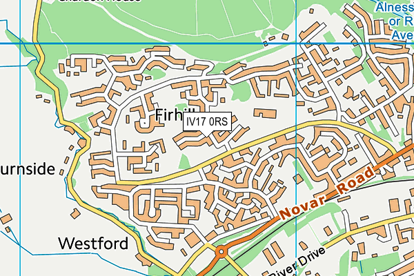 IV17 0RS map - OS VectorMap District (Ordnance Survey)