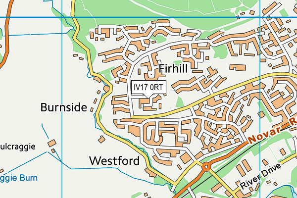 IV17 0RT map - OS VectorMap District (Ordnance Survey)