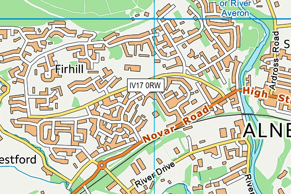 IV17 0RW map - OS VectorMap District (Ordnance Survey)