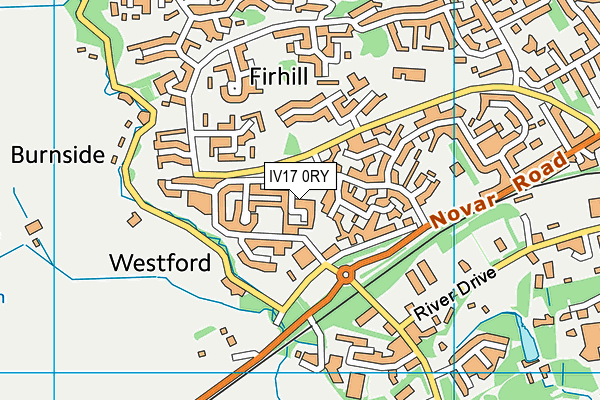 IV17 0RY map - OS VectorMap District (Ordnance Survey)