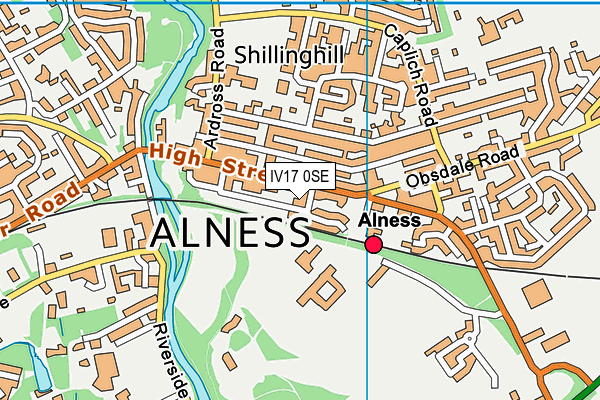 IV17 0SE map - OS VectorMap District (Ordnance Survey)