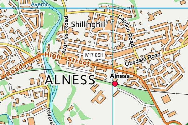 Map of WANG'S TAKEAWAY ALNESS LTD at district scale