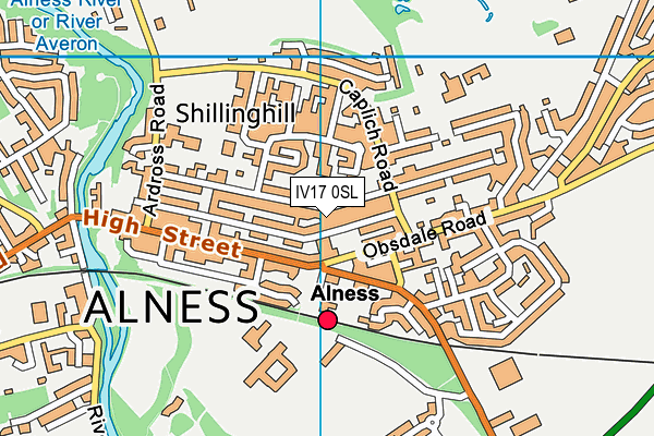 IV17 0SL map - OS VectorMap District (Ordnance Survey)