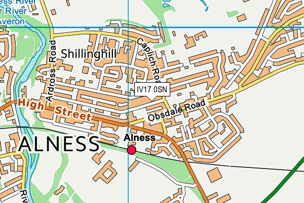 IV17 0SN map - OS VectorMap District (Ordnance Survey)