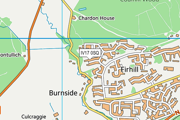 IV17 0SQ map - OS VectorMap District (Ordnance Survey)