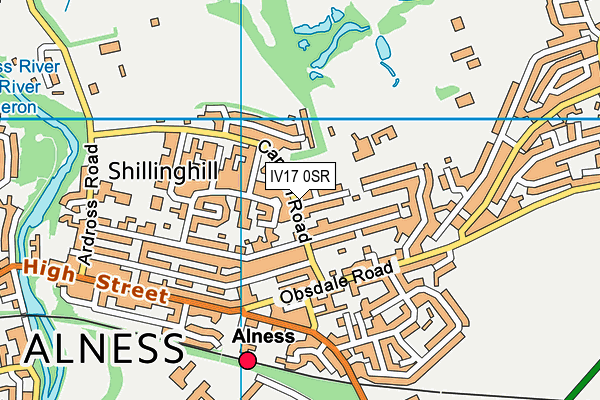 IV17 0SR map - OS VectorMap District (Ordnance Survey)