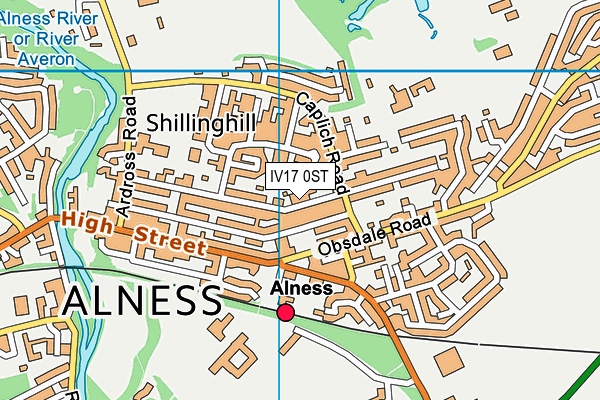 IV17 0ST map - OS VectorMap District (Ordnance Survey)