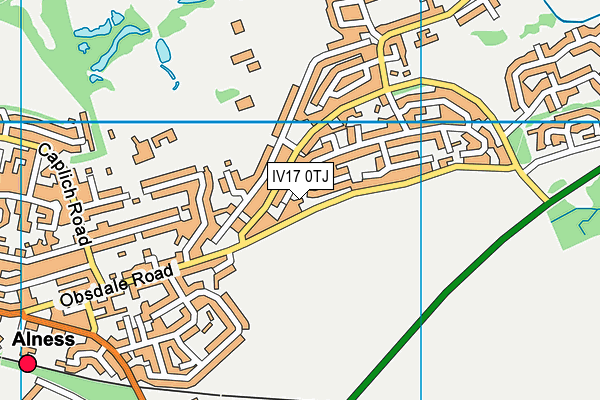 IV17 0TJ map - OS VectorMap District (Ordnance Survey)