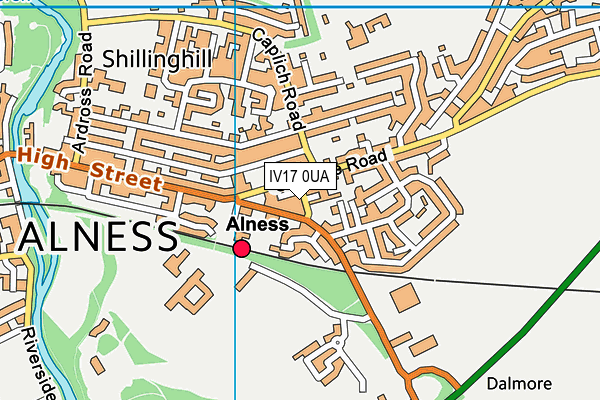 IV17 0UA map - OS VectorMap District (Ordnance Survey)