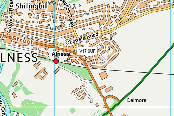 IV17 0UF map - OS VectorMap District (Ordnance Survey)