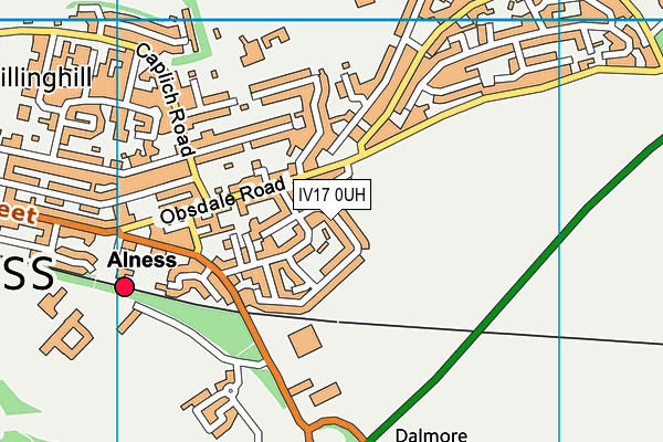 IV17 0UH map - OS VectorMap District (Ordnance Survey)