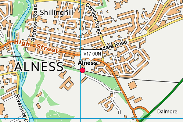 IV17 0UN map - OS VectorMap District (Ordnance Survey)