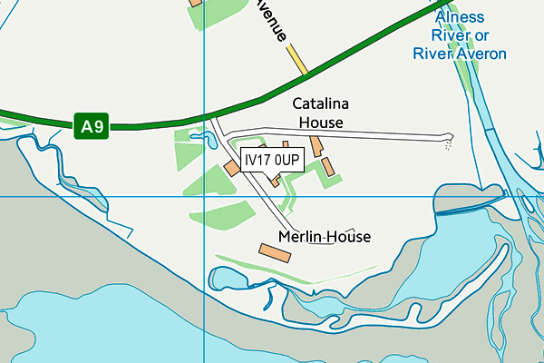 IV17 0UP map - OS VectorMap District (Ordnance Survey)