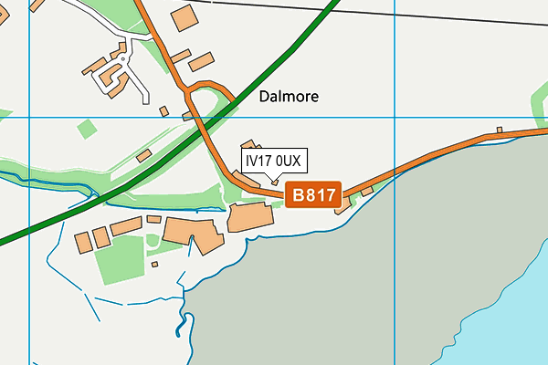 IV17 0UX map - OS VectorMap District (Ordnance Survey)