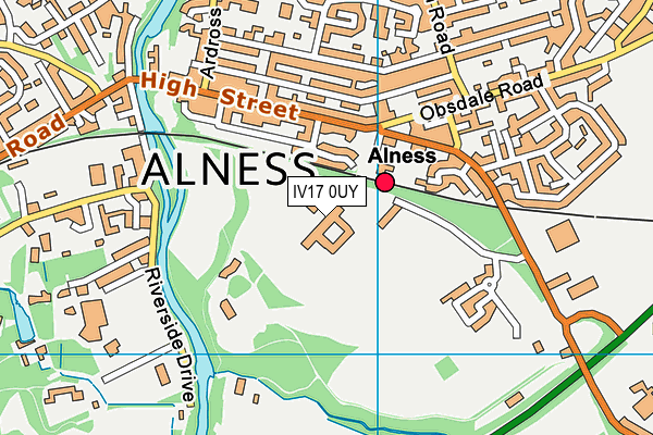 IV17 0UY map - OS VectorMap District (Ordnance Survey)