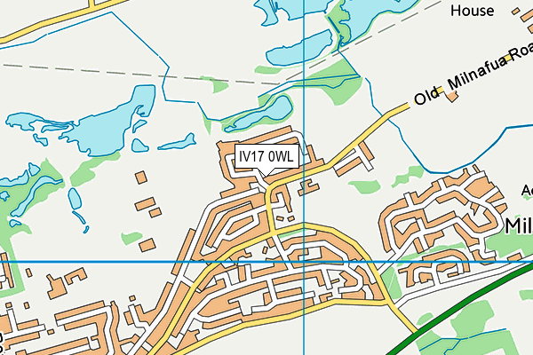 IV17 0WL map - OS VectorMap District (Ordnance Survey)