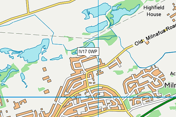 IV17 0WP map - OS VectorMap District (Ordnance Survey)