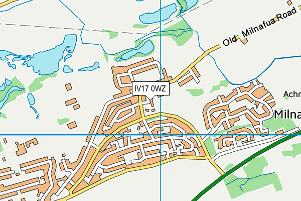 IV17 0WZ map - OS VectorMap District (Ordnance Survey)