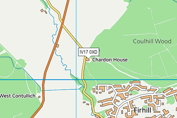 IV17 0XD map - OS VectorMap District (Ordnance Survey)