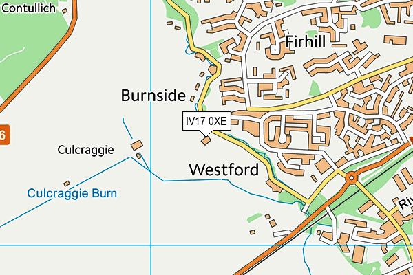 IV17 0XE map - OS VectorMap District (Ordnance Survey)