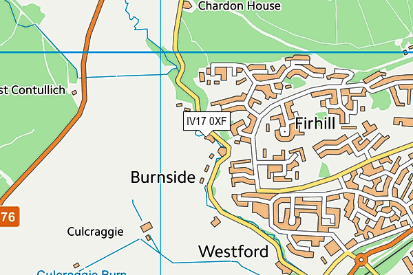 IV17 0XF map - OS VectorMap District (Ordnance Survey)