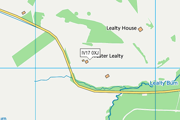 IV17 0XJ map - OS VectorMap District (Ordnance Survey)