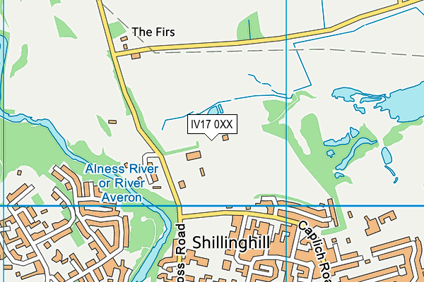 IV17 0XX map - OS VectorMap District (Ordnance Survey)