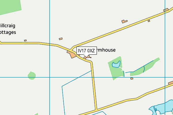 IV17 0XZ map - OS VectorMap District (Ordnance Survey)