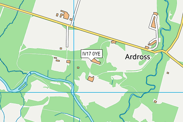 IV17 0YE map - OS VectorMap District (Ordnance Survey)