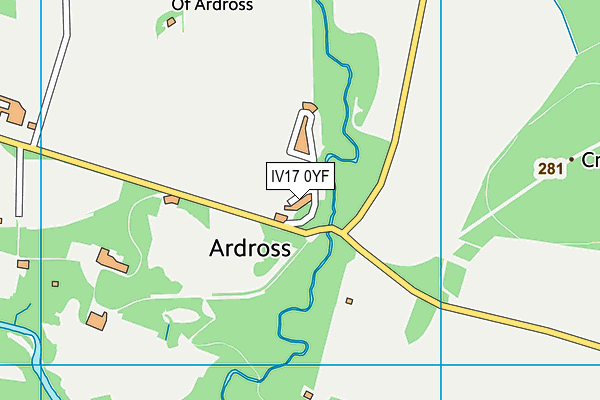 IV17 0YF map - OS VectorMap District (Ordnance Survey)