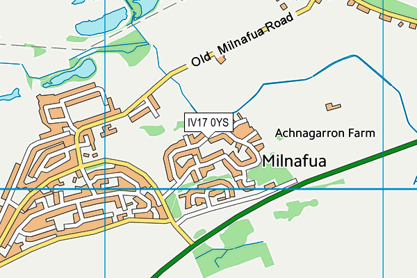 IV17 0YS map - OS VectorMap District (Ordnance Survey)