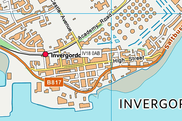 IV18 0AB map - OS VectorMap District (Ordnance Survey)