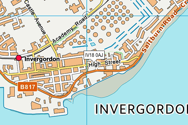 IV18 0AJ map - OS VectorMap District (Ordnance Survey)