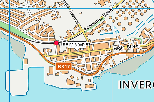 IV18 0AR map - OS VectorMap District (Ordnance Survey)