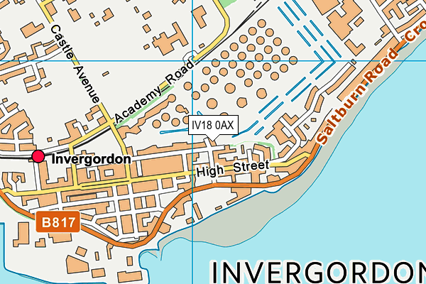 IV18 0AX map - OS VectorMap District (Ordnance Survey)