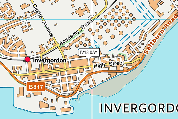 IV18 0AY map - OS VectorMap District (Ordnance Survey)