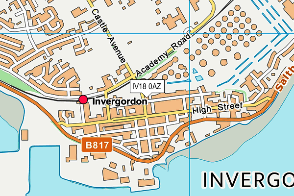 IV18 0AZ map - OS VectorMap District (Ordnance Survey)